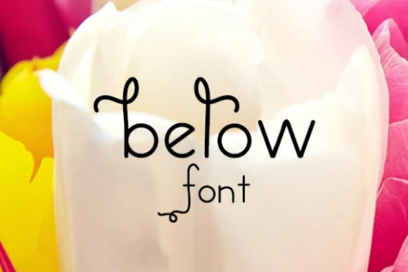 Below: A Friendly Handwritten Font for Crafters