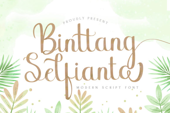 Binttang Selfianto: A Script Font for Editorial Grace