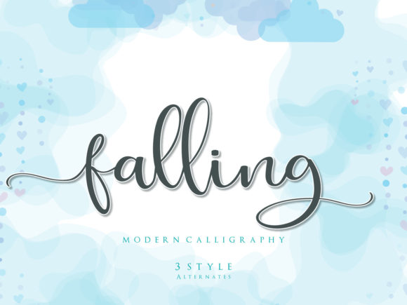 Falling: A Handwritten Font for Scroll-Stopping Content