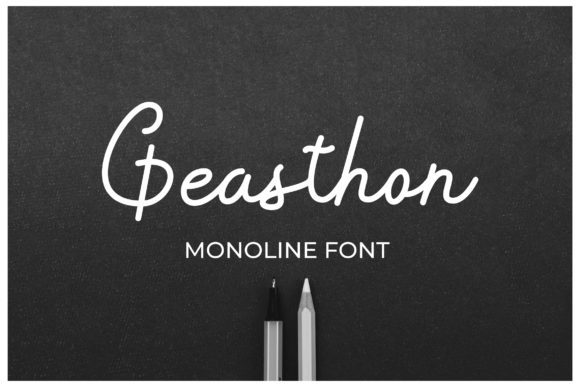Geasthon: A Script Font for Modern Web Design