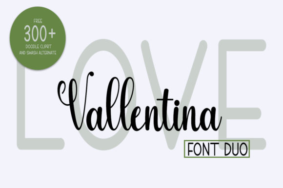 Love Vallentina Duo Typeface for Web Design