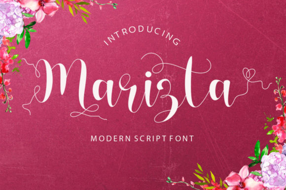Marizta Font: A Romantic Script for Makers
