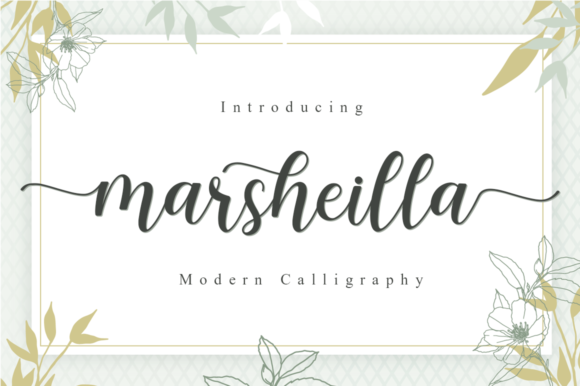 Marsheilla: A Script Font for Modern Web Design