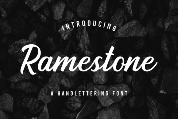 Ramestone: A Friendly Script Font for Editorial Design