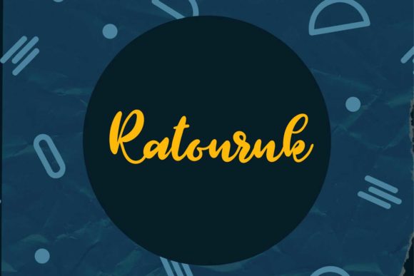 Ratouruk: A Playful Script Font for Crafters