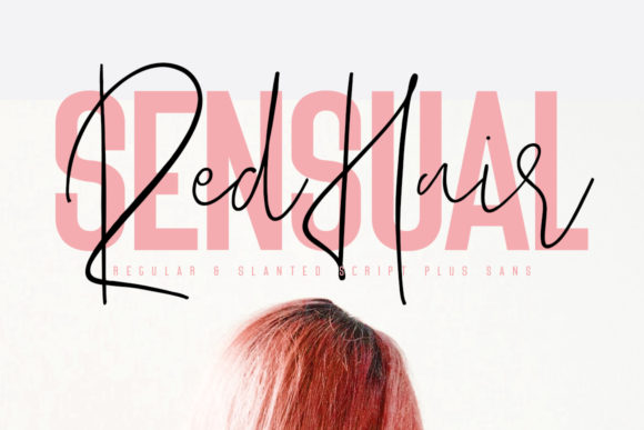 Red Hair Sensual Duo: A Font for Authentic Branding