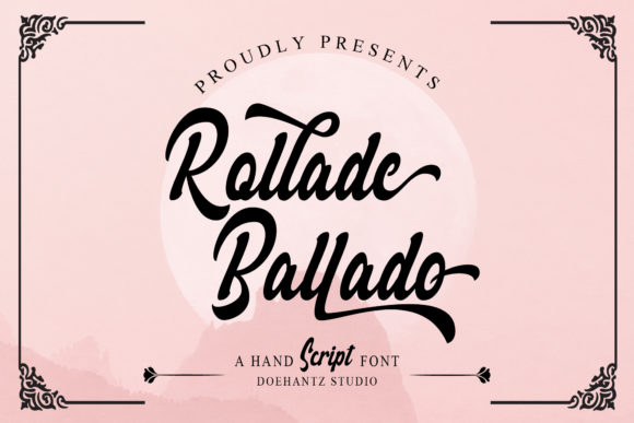 Rollade Ballado: A Handwritten Font for Makers