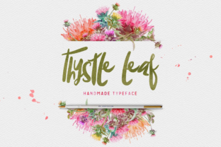 Thysle Leaf: A Hand-Drawn Display Font for Web Design